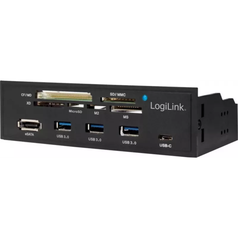 Kortelių skaitytuvas LogiLink UA0341 SATA vidinis juodas
