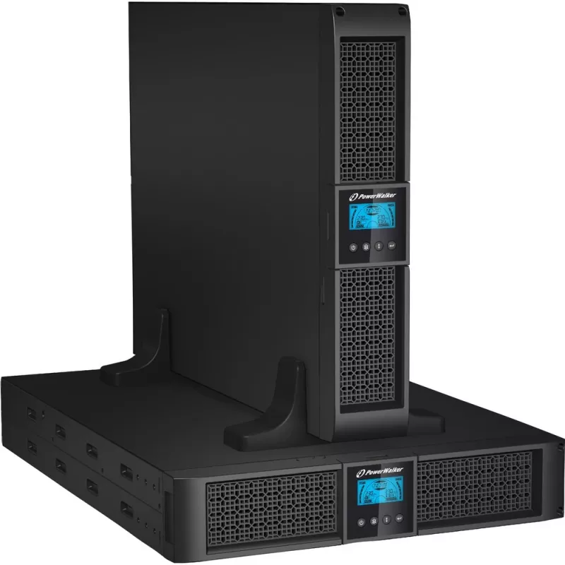 PowerWalker VI 3000RT LCD nepertraukiamo maitinimo šaltinis (UPS) 3 kVA 2700 W 9 kintamosios srovės lizdai
