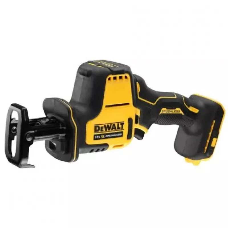 Akumuliatorinis siaurapjūklis DeWALT DCS369N-XJ, bešepetėlis variklis, belaidis, pjovimo gylis medienoje 9 cm, pliene 4 cm, 2800 smūgių/min., 1,43 kg