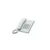 Analoginis telefonas Panasonic KX-TS500PDW — 16 mygtukų, baltas, stalinis/sieninis montavimas, 100 įrašų telefonų knyga