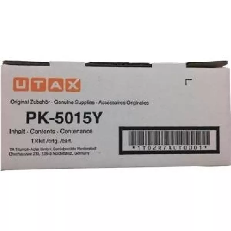 Utax 1T02R7AUT0/PK-5015Y dažų rinkinys geltonas, 3K puslapių ISO/IEC 19752...