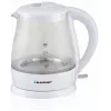 Elektrinis virdulys BLAUPUNKT 1 L 1630 W baltas — stiklinis korpusas, 360° pagrindas, mygtuku atidaromas dangtis