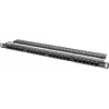 Lanberg PPU5-0024-B - RJ-45 - Cat5, Cat5e - juoda - metalas - montavimas į stovą - 0,5 U (PPU5-0024-B)