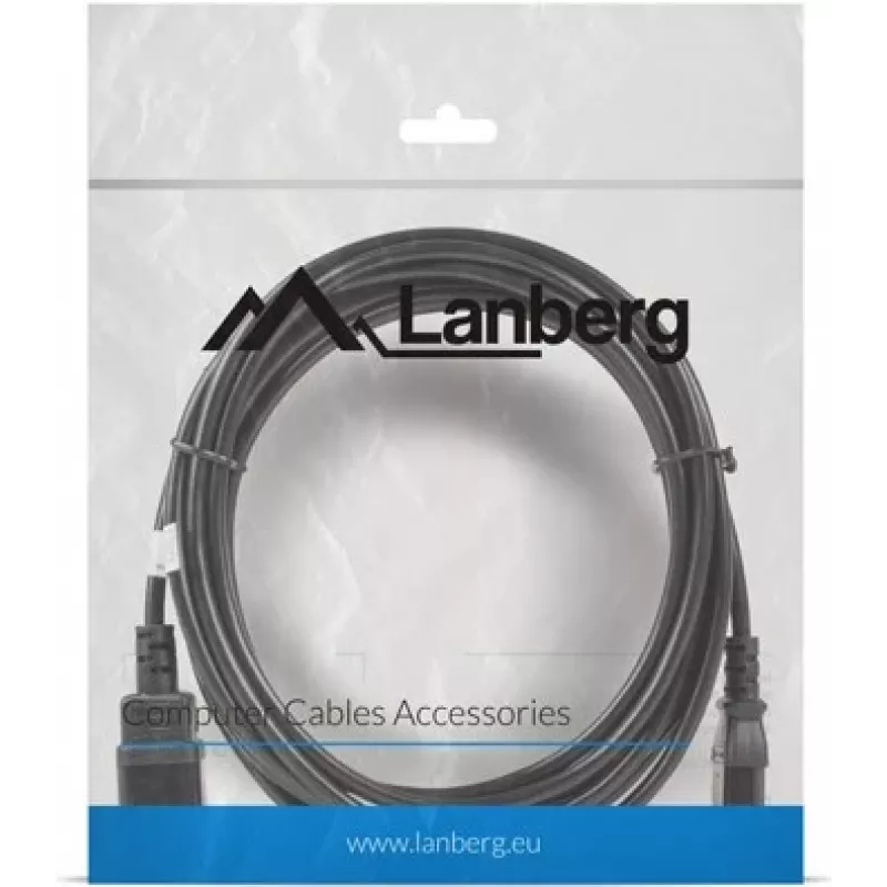 Lanberg C13- C14 Vde, 5 m maitinimo kabelio plėstuvas (ca-c13e-11cc-0050-bk)