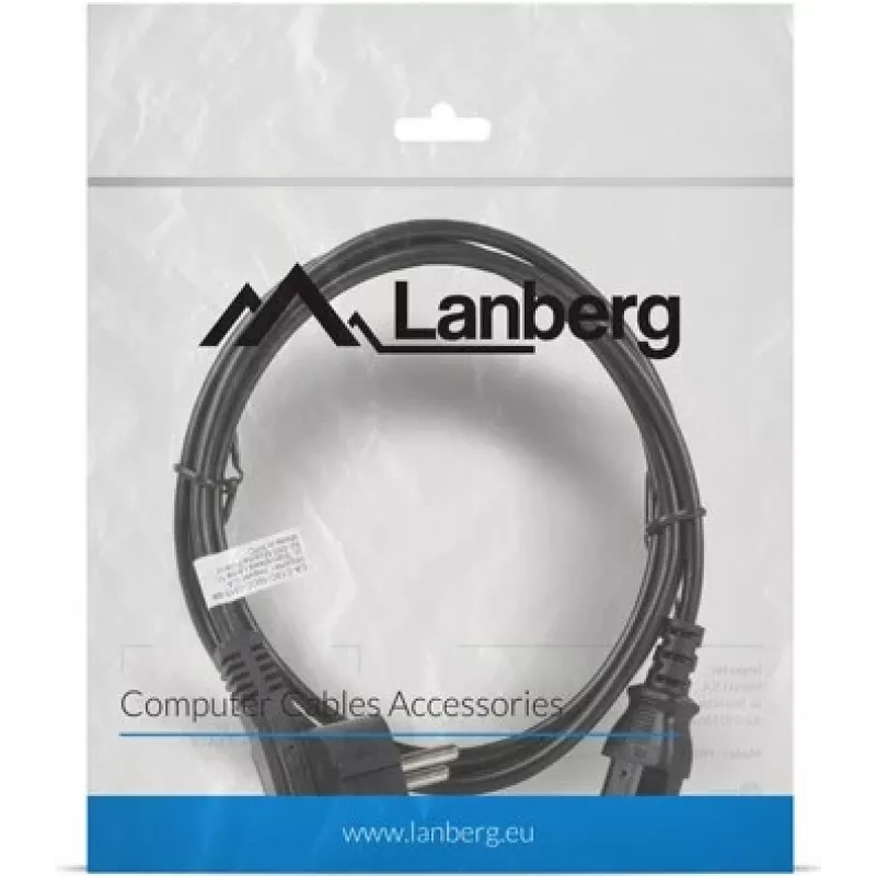 Lanberg CA-C13C-10CC-0018-BK maitinimo laidas juodas 1,8 m C13 jungtis CEE7/7 (CA-C13C-10CC-0018-BK)