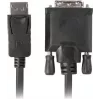 Vaizdo kabelio adapteris LANBERG DisplayPort į DVI-D CA-DPDV-10CU-0018-BK, 1,8 m, juodas