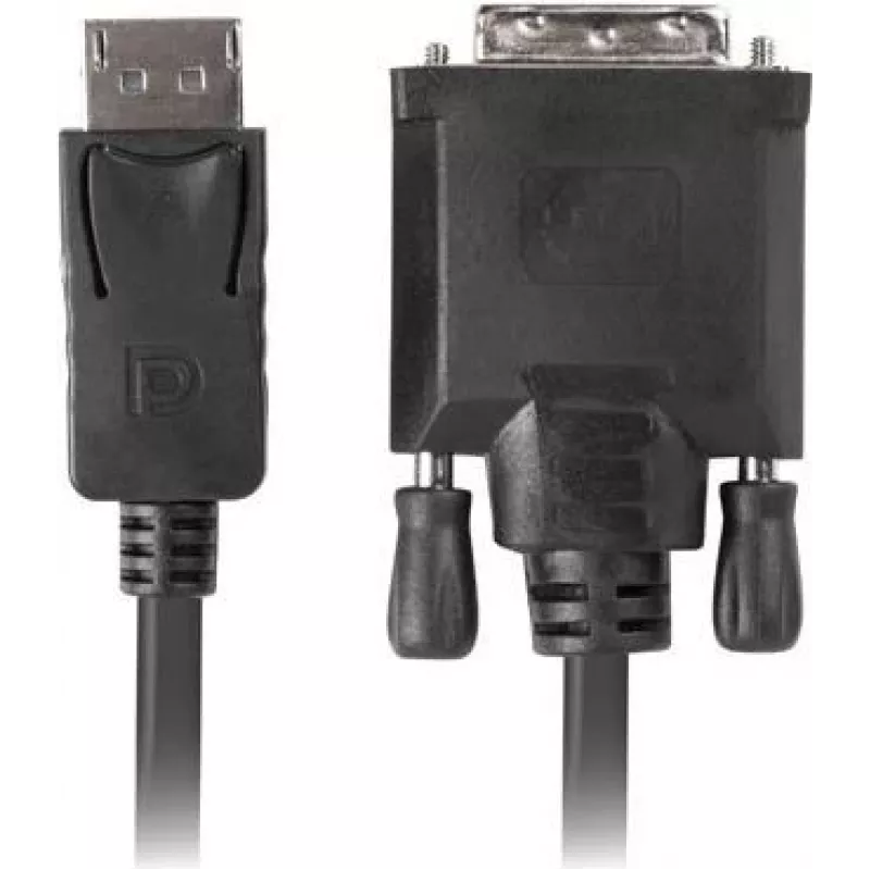 Vaizdo kabelio adapteris LANBERG DisplayPort į DVI-D CA-DPDV-10CU-0018-BK, 1,8 m, juodas