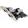 Vidinė nuosekliojo porto plokštė GEMBIRD SPC-22 PCIe RS-232 Low-profile, WCH382, 16000 Kbit/s, 67×120×20 mm, juoda