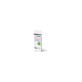 Valymo tabletė Bosch TCZ8001A — balta, pakuotėje 10 vnt., valymo tabletė buitiniams prietaisams