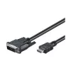 Goobay | DVI-D/HDMI laidas, nikeliuotas | 50580 | DVI-D kištukas Single-Link (18+1 kaištis) | HDMI kištukas (A tipo) | 2 m