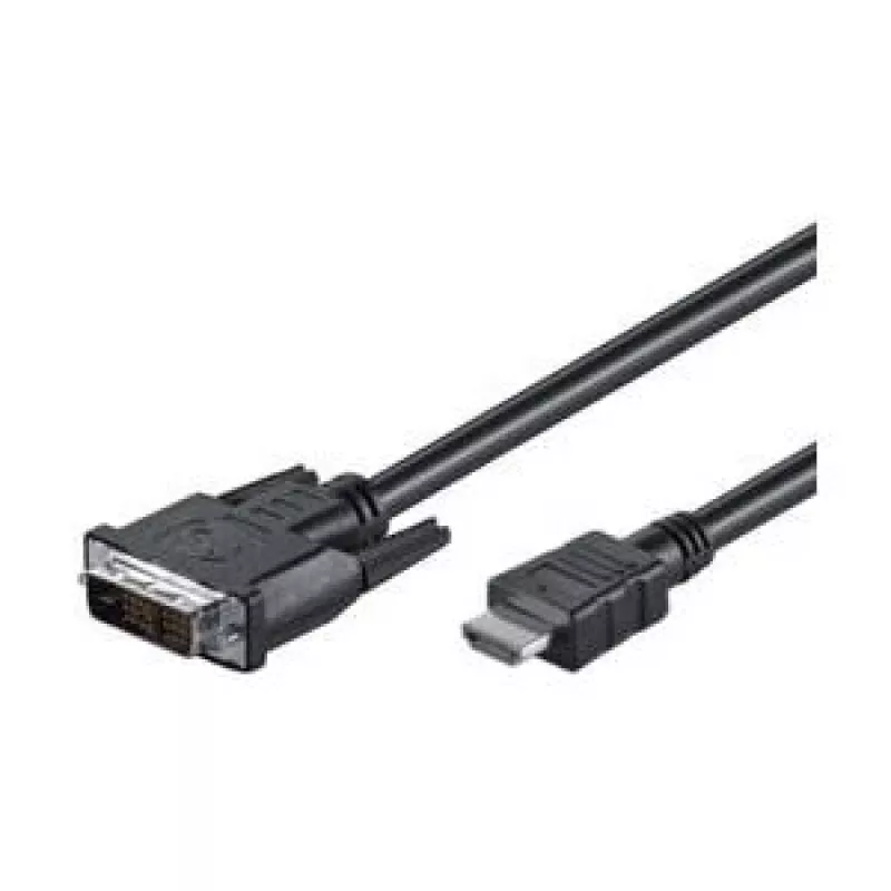 Goobay | DVI-D/HDMI laidas, nikeliuotas | 50580 | DVI-D kištukas Single-Link (18+1 kaištis) | HDMI kištukas (A tipo) | 2 m