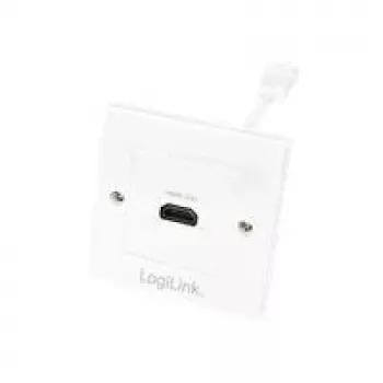 LogiLink AH0014 HDMI sieninis lizdas, 1 prievadas, baltas