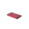 Gembird EE2-U3S-2-R saugojimo įrenginio korpusas 2,5 colių HDD korpusas Raudonas