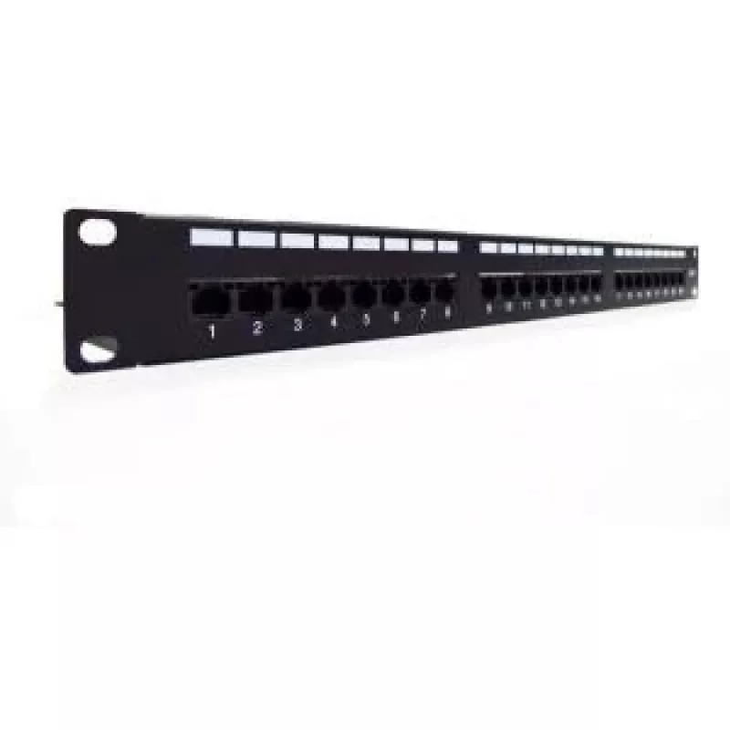 DIGITUS Professional DN-91624U - pataisų skydelis - RJ-45 X 24 - juoda, RAL 9005 - 1U (19 inch)