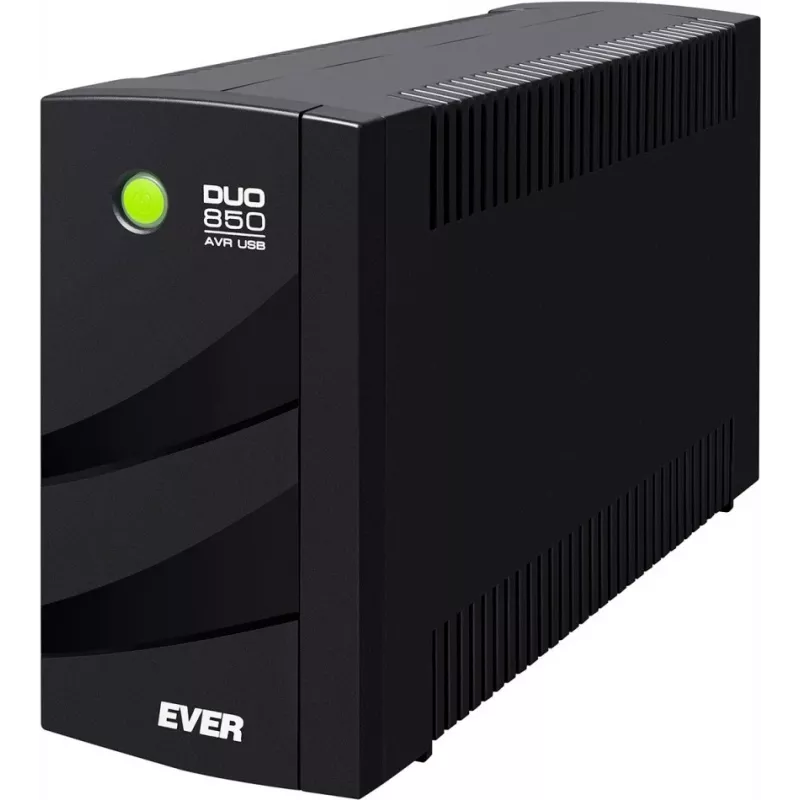 EVER DUO 850 AVR USB - UPS - AC 230 V - 550 W - 850 VA - vienfazis - 2 x Bleisure 5 Ah - USB - 6 išėjimo lizdai