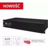 Į stovą montuojamas linijinės sąveikos UPS EVER ECO Pro 1200 AVR CDS, 1,2 kVA (650 W išvestis), 2U, 3× C13, USB-B, AVR, VRLA 12 V 5 Ah ×2