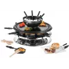 Unold 48726 raclette grilis 8 asmenims 1300 W Juoda, Nerūdijantis plienas
