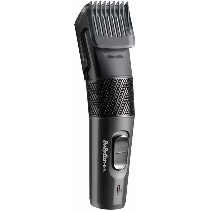 Plaukų kirpimo mašinėlė BABYLISS E786E, belaidė, įkraunama, 13 ilgio pakopų, 0,5–24 mm, nerūdijančio plieno peiliukai, juoda