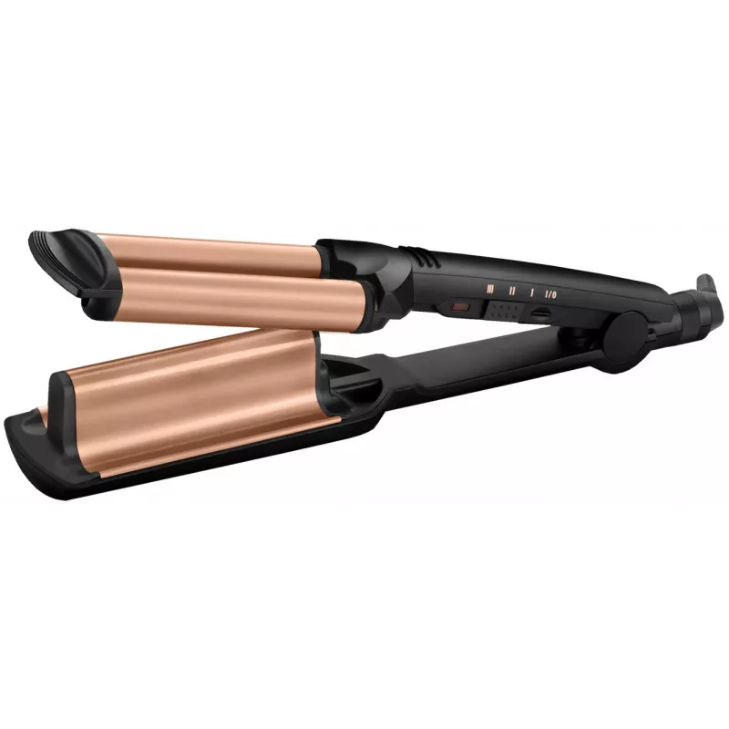 BaByliss Deep Waves garbanojimo žnyplės, šilta juoda, oranžinė, 2,5 m