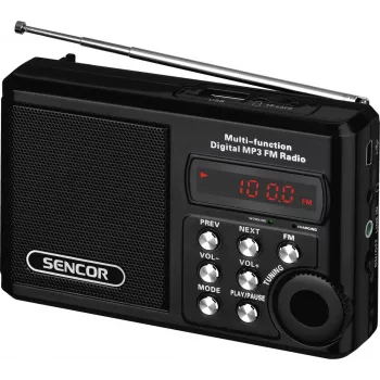 Nešiojamasis radijas SRD 215 B MP3, USB, SD
