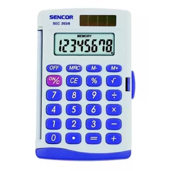 Pagrindinis skaičiuotuvas Sencor SEC 263/8 Pocket pilkas