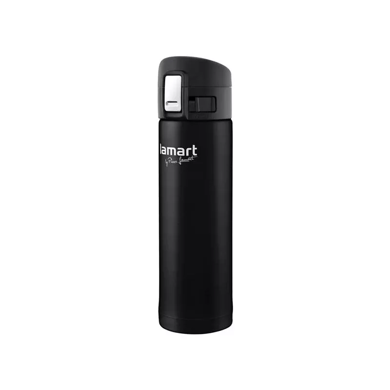 Termo puodelis LAMART LT4045 400 ml nerūdijančio plieno vakuuminis izoliuotas kelioninis puodelis, Ø 6,4 cm