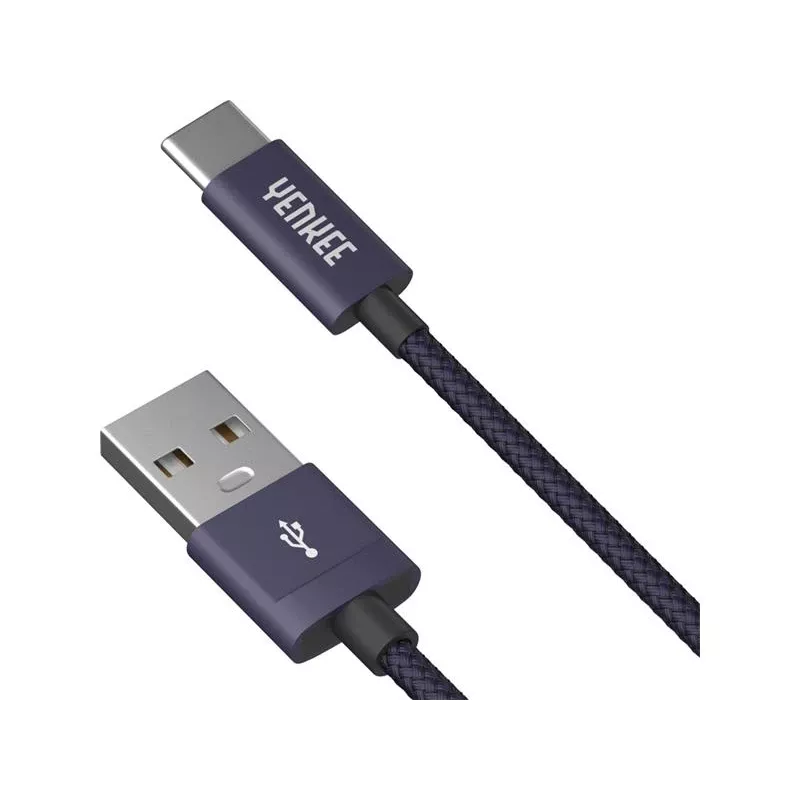 kabelis YENKEE YCU 301 BE USB a 2.0/USB C 1m Fialov