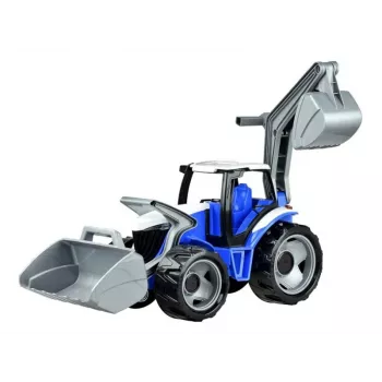 Lena GIGA TRUCKS traktorius su priekiniu krautuvu, Traktorius, 3 metai, Plastikinis, Mėlyna, Pilka, Balta