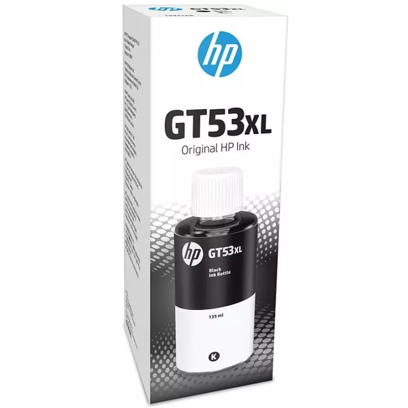HP GT53XL 135 ml Originalius juodas rašalo buteliukas, juodas, Malaizija, 15 - 35 °C, 15 - 35 °C, 20 - 80%, 1 vnt.