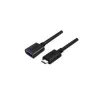 UNITEK Y-C476BK USB laidas USB 3.2 Gen 1 (3.1 Gen 1) 0,2 m USB C USB A juodas