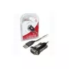 UNITEK Y-105 serial kabelis Juoda 1.5 m USB Typee-A DB-9