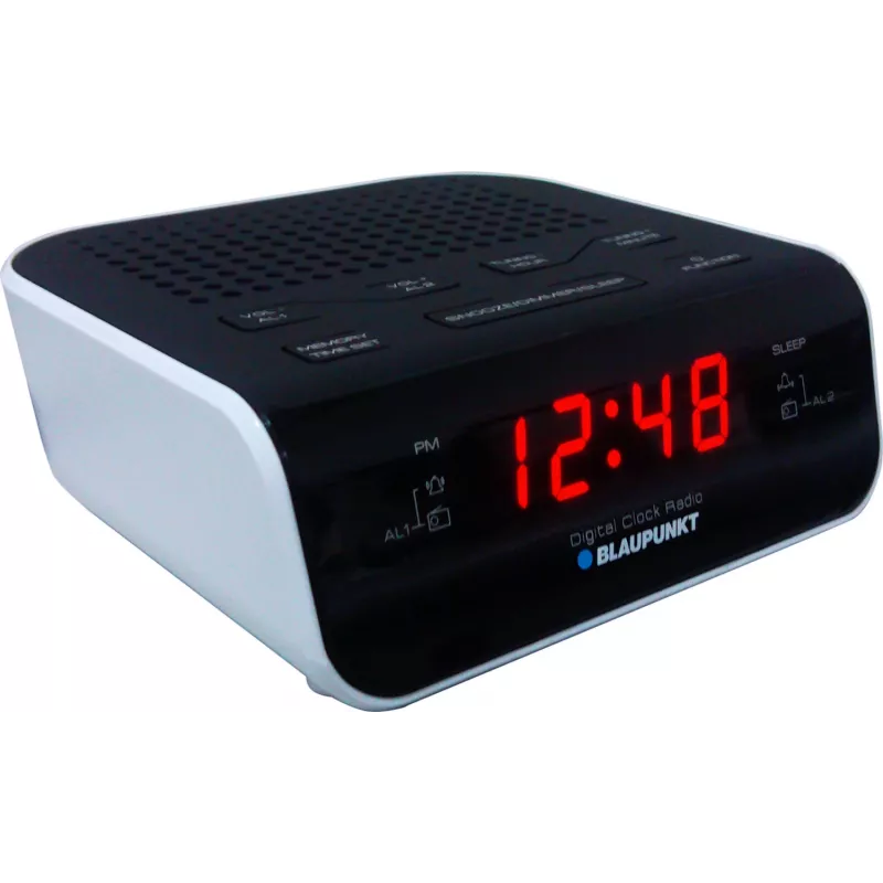 Blaupunkt CR5WH radijo laikrodis, juodas, baltas