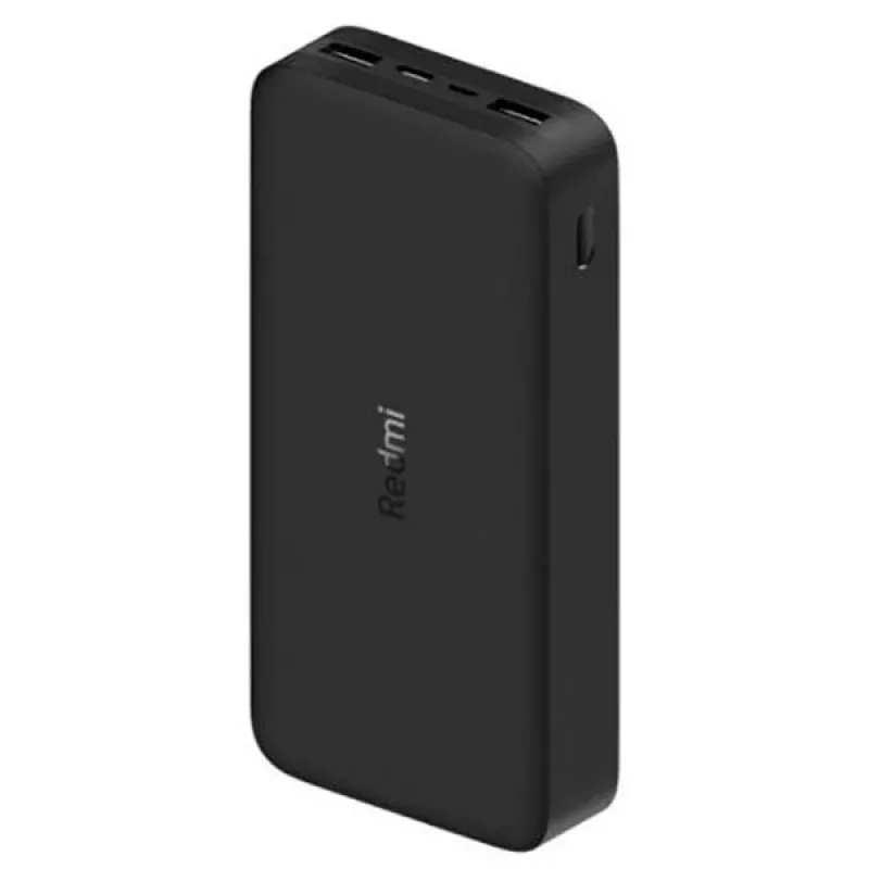 Xiaomi Mi 20000mAh Redmi Power Bank: 2 USB-A prievadai, greitas dviejų įrenginių įkrovimas, dvigubas Micro-USB/USB-C įvesties prievadas, nešiojamas įkroviklis mobiliesiems