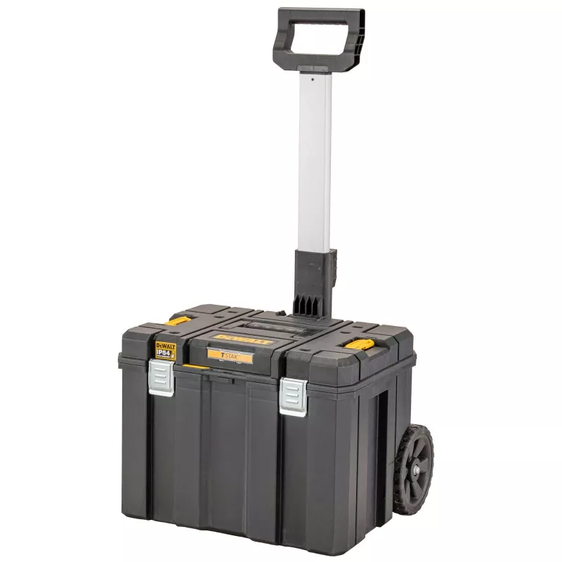 Įrankių dėžė DeWalt DWST83347-1 polikarbonatinė, IP54, 512×435×635 mm, 50 kg talpa, ratukai, teleskopinė rankena