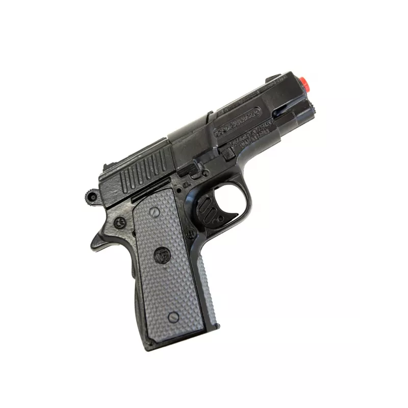 Žaislinis metalinis policijos pistoletas Pulio modelis 15546/6 — tikroviškas dizainas, tvirta konstrukcija