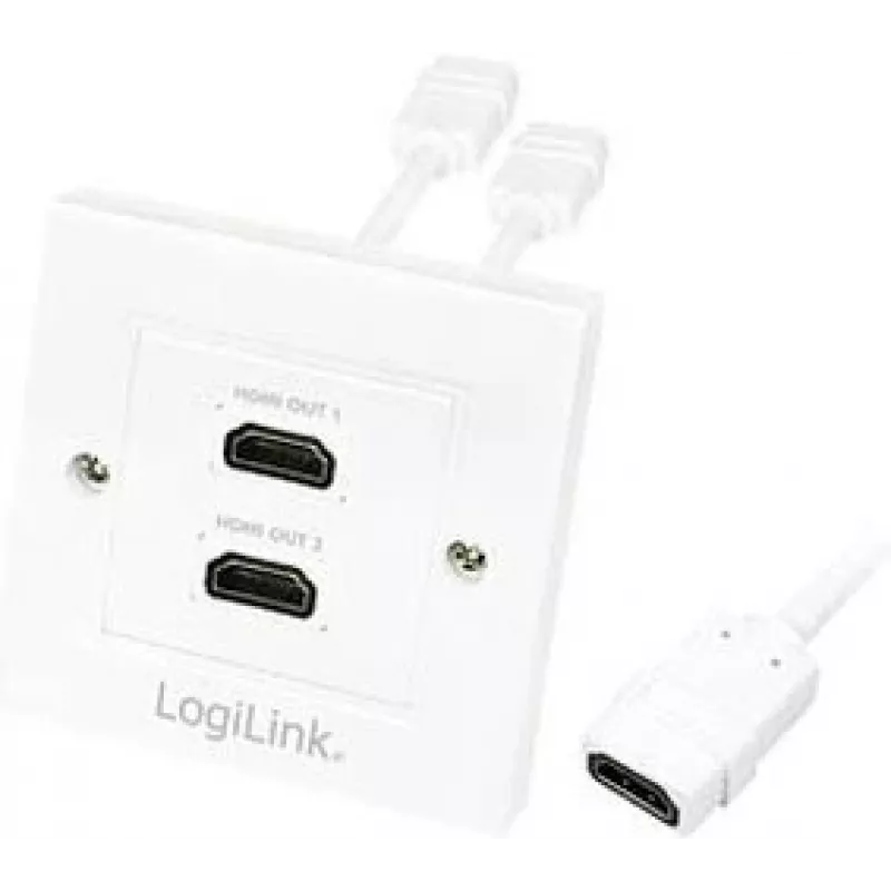 HDMI laidas LogiLink AH0015, A tipo, jungtis jungtis, balta