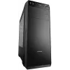 PC Case MODECOM Oberon Pro Midi Tower — juoda, palaiko ATX/microATX/ITX, 7 išplėtimo lizdai, iki 395 mm GPU, 5 HDD/3 SSD vietos