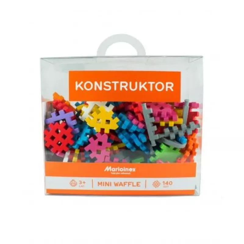 Mini Waffle statybiniai blokeliai 140 vienetų konstruktoriuje MARIOINEX 902363