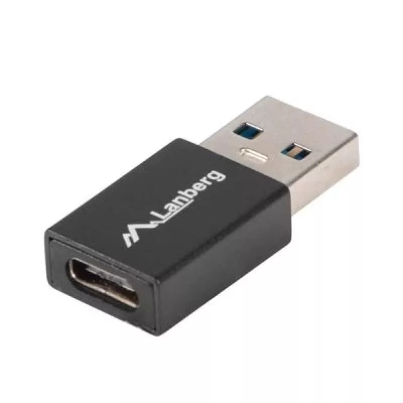Lanberg AD-UC-UA-01 Laidinė sąsaja / lyties adapteris USB 3.0 Type A USB 3.0 Type C juodas (AD-UC-UA-01)