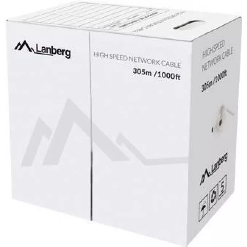 Tinklo kabelis Lanberg LCU5-12CU-0305-B U/UTP Cat5e 305 m mėlynas