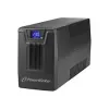 Nepertraukiamo maitinimo šaltinis PowerWalker VI 800 SCL FR — Linijinė-interaktyvi UPS 0,8 kVA (480 W), 2 Type E lizdai, USB, RJ-45/RJ-11, 12V 9Ah baterija, bokštas, juoda