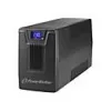 Nepertraukiamo maitinimo šaltinis PowerWalker VI 800 SCL FR — Linijinė-interaktyvi UPS 0,8 kVA (480 W), 2 Type E lizdai, USB, RJ-45/RJ-11, 12V 9Ah baterija, bokštas, juoda