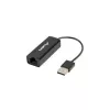 Tinklo sąsajos plokštė LANBERG NC-0100-01 USB 10 Gbit/s, karštas keitimas, kabelis 0,15 m, juoda