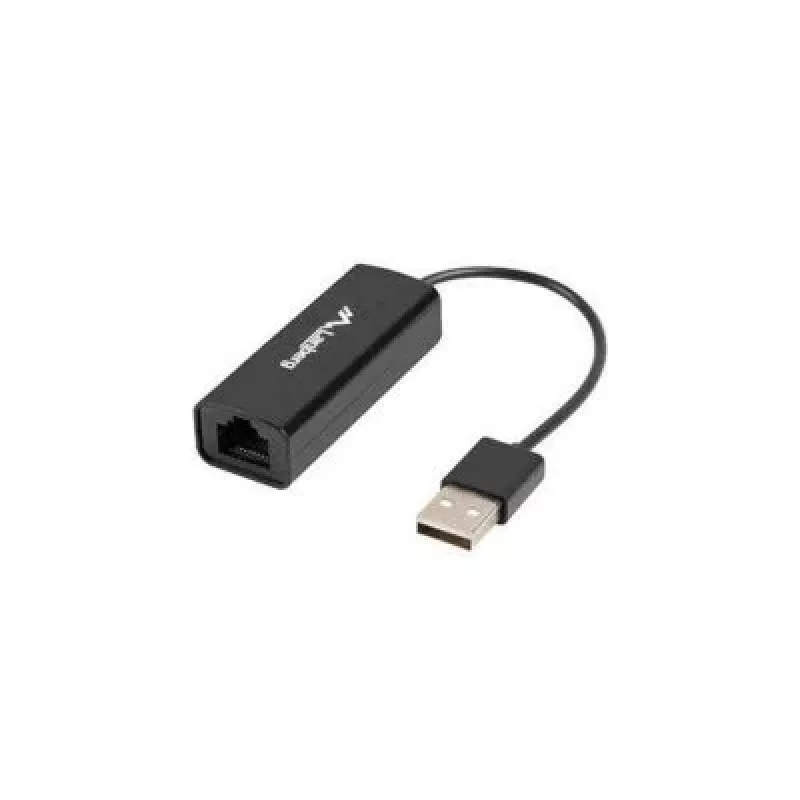 Tinklo sąsajos plokštė LANBERG NC-0100-01 USB 10 Gbit/s, karštas keitimas, kabelis 0,15 m, juoda