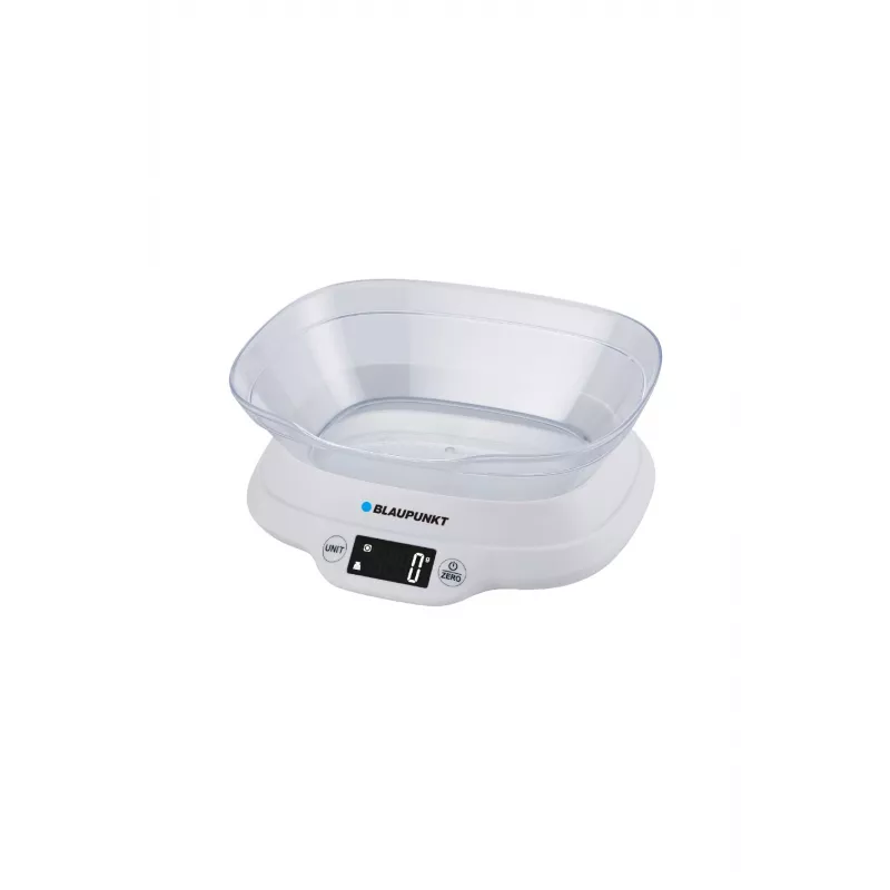 Virtuvinės svarstyklės su dubeniu Blaupunkt FKS501 - 5 kg, 1 g, dubuo, juodos