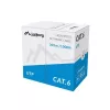 LANBERG tinklo kabelis Cat6 U/UTP LCU6-11CU-0305-S, 305 m, 23 AWG, pilkas, HDPE apvalkalas