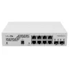 Tinklo komutatorius MikroTik CSS610-8G-2S+IN — 8x Gigabit RJ-45, 2x SFP+ 10G, PoE, 12–57V įvestis