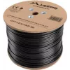 LANBERG tinklo kabelis Cat5e LCF5-21CU-0305-BK, F/UTP varinis, 305 m, 24 AWG, PE apvalkalas, juodas