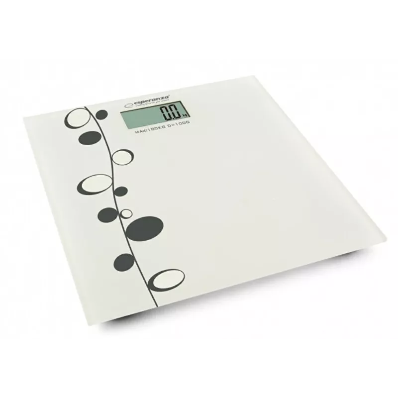 Asmeninės vonios svarstyklės Esperanza Zumba EBS005 - elektroninės, 180 kg, baltas stiklas