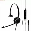 EPOS Sennheiser Headset Impact SC 635 USB-C 3,5mm USBC 3,5mm mono Juoda Sidabrinė (1000669)